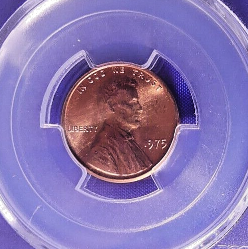1975 1C RD Lincoln Memorial Cent - PCGS #2977 MS65RD -- 359-1 - Bild 2 von 3