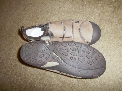 Merrell Trail Hiking Shoes Women's 7 Brown Mosaic Slip On Performance Leather
