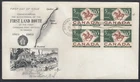 Canada Scott 413 Blk 4 Rose Craft FDC - Postal Service