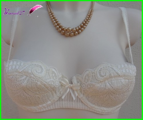 Soutien-gorge Barbara 90E Rouge Dentelle - Neuf Avec étiquettes