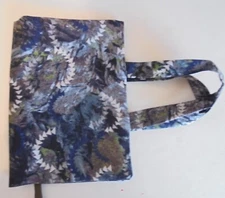 Fabric Paperback Book Cover  Standard Paperback Black Brown Green Shapes Handles