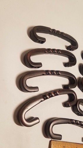 Dark Bronze Rope Cabinet Drawer Door 9 Pulls (3") Handles Metal Hardware - Picture 8 of 8