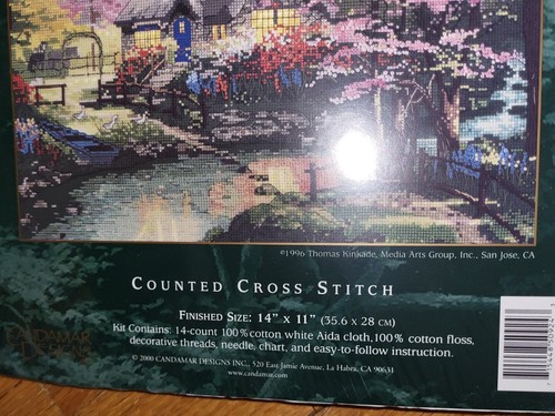 Thomas Kinkade Stepping Stone Cottage Counted Cross Stitch Kit - Picture 3 of 7