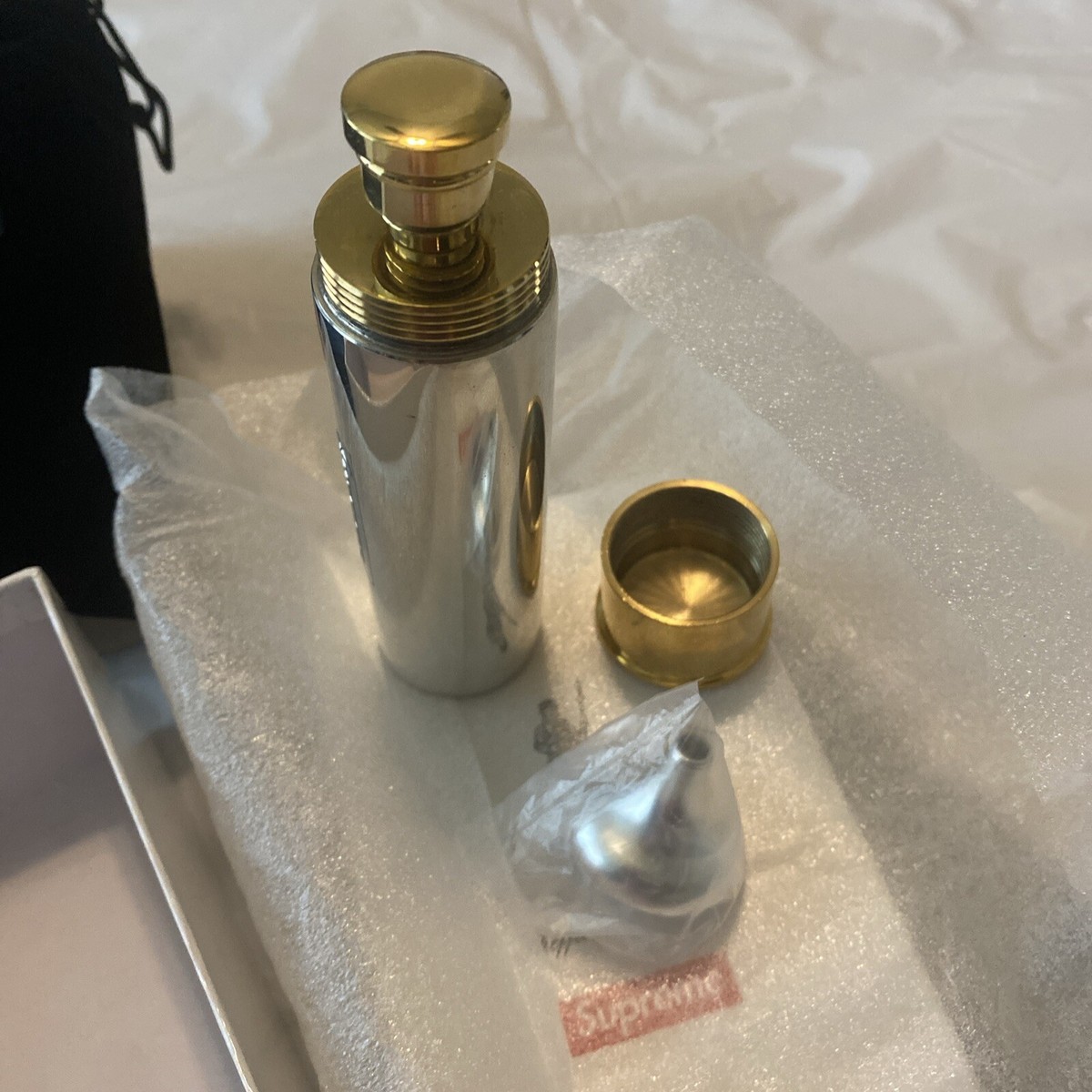 Supreme New York SS18A38 English Pewter Company Bullet Flask