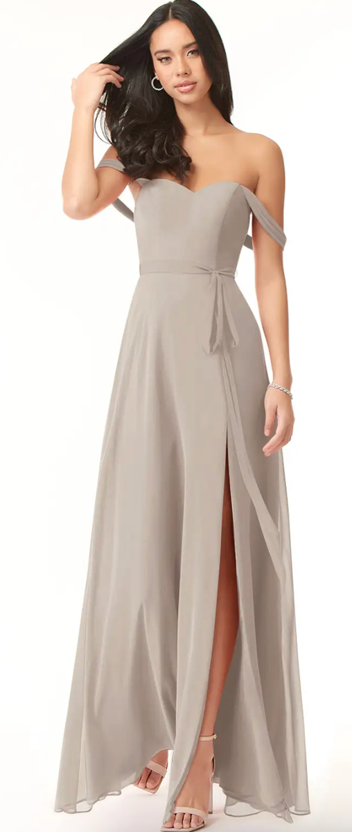 Wedding Dress Azazie Dusk Color Azazie Bridesmaid Dress Frost