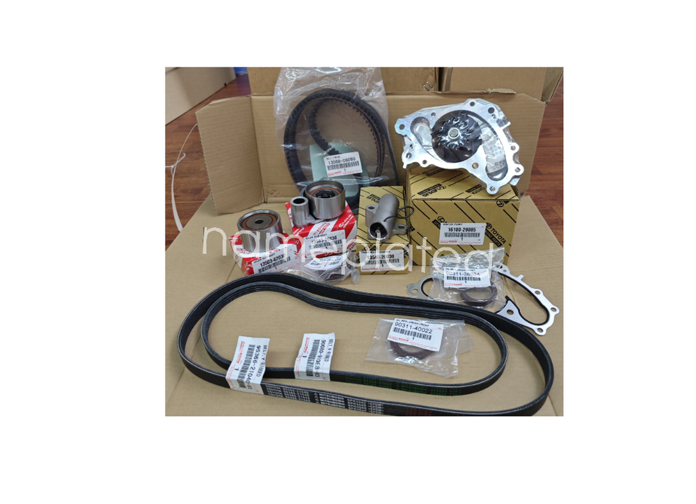OEM Timing Belt Water Pump Kit Fit 01-10 Toyota Lexus 3.0L 3.3L Tensioner 3MZFE