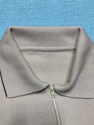 Vintage 60s Ban Lon polo shirt short sleeve 1/4 zip soft nylon adult large - Picture 4 of 5