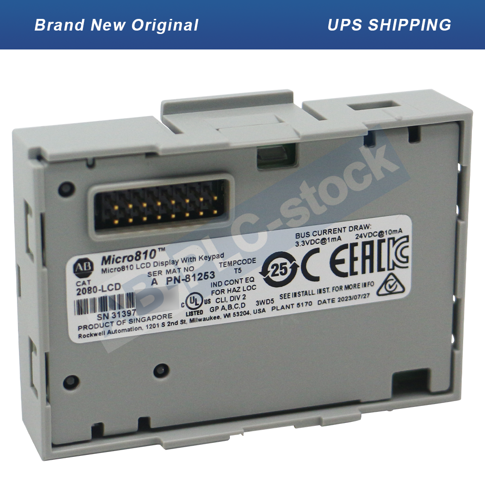 New 2023 Sealed Allen-Bradley 2080-LCD Controller Display New 2023 Sealed Allen-Bradley 2080-LCD Controller Display