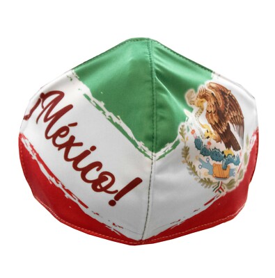 Face Mask Washable Reusable Adult Unisex Mexico Flag Design  Sublimated