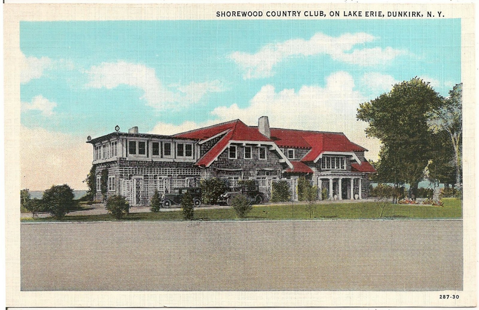 Shorewood Country Club on Lake Erie in Dunkirk NY Postcard eBay