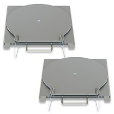 13 Stainless Alignment Turn Plate Set Fits Bendpak Rack Usa 25-150-ss