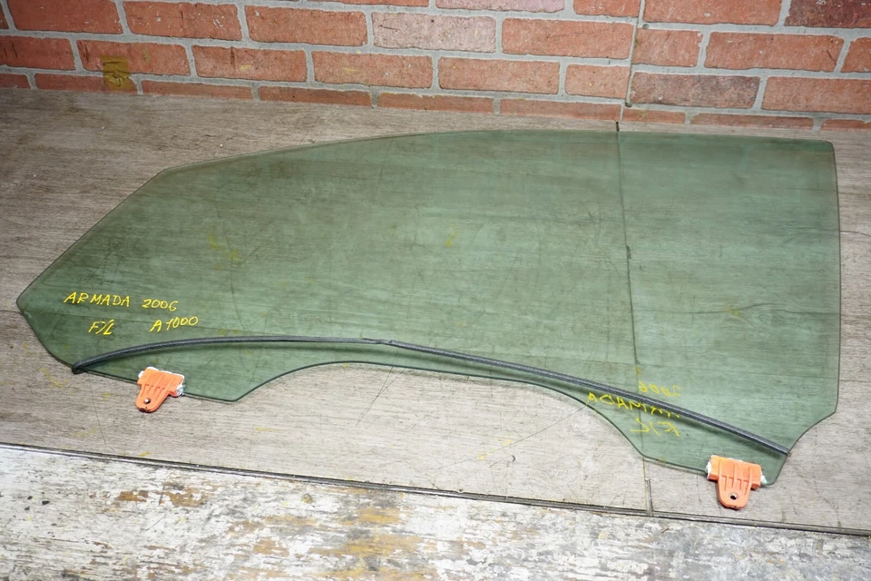 Nissan Armada SE 2005-2007 SUV 5,6 L puerta delantera izquierda lado del conductor ventana cristal OEM Foto 3 de 4