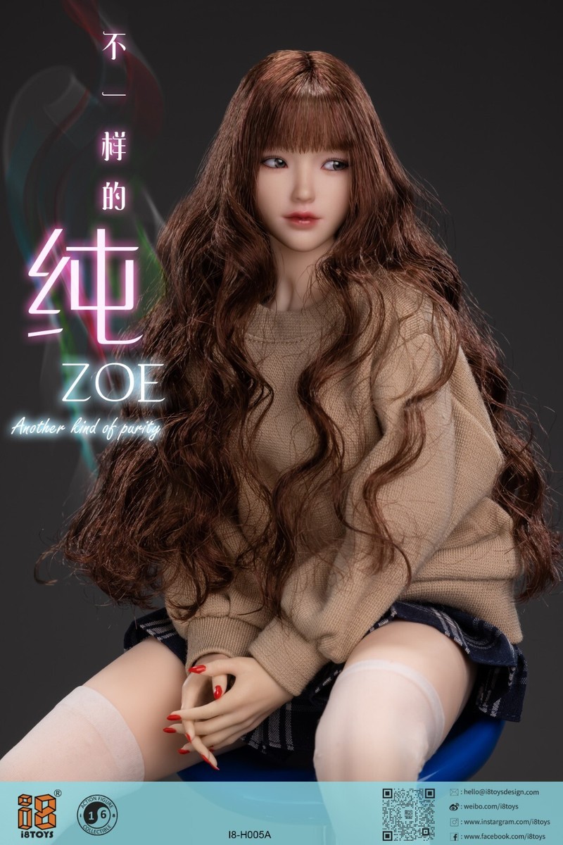 I8-H005 5体セット　1/6フィメールHeadゾーイ　ABCDE i8TOYS】i8-H005 A B C D E ZOE 失学園 純 眼球可動 1/6スケール