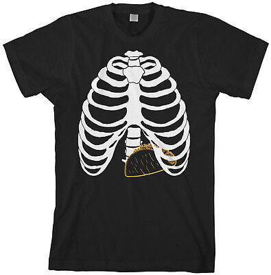 Skeleton Rib Cage T Shirt Halloween Taco Skeleton Costume Skeleton Rib Cage T Shirt Halloween Taco Skeleton Costume