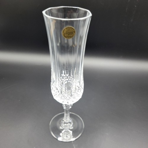 Cristal DArques Longchamp Crystal Champagne Flauti Set di 4 5 Oz Francia Elegante - Foto 6 di 9
