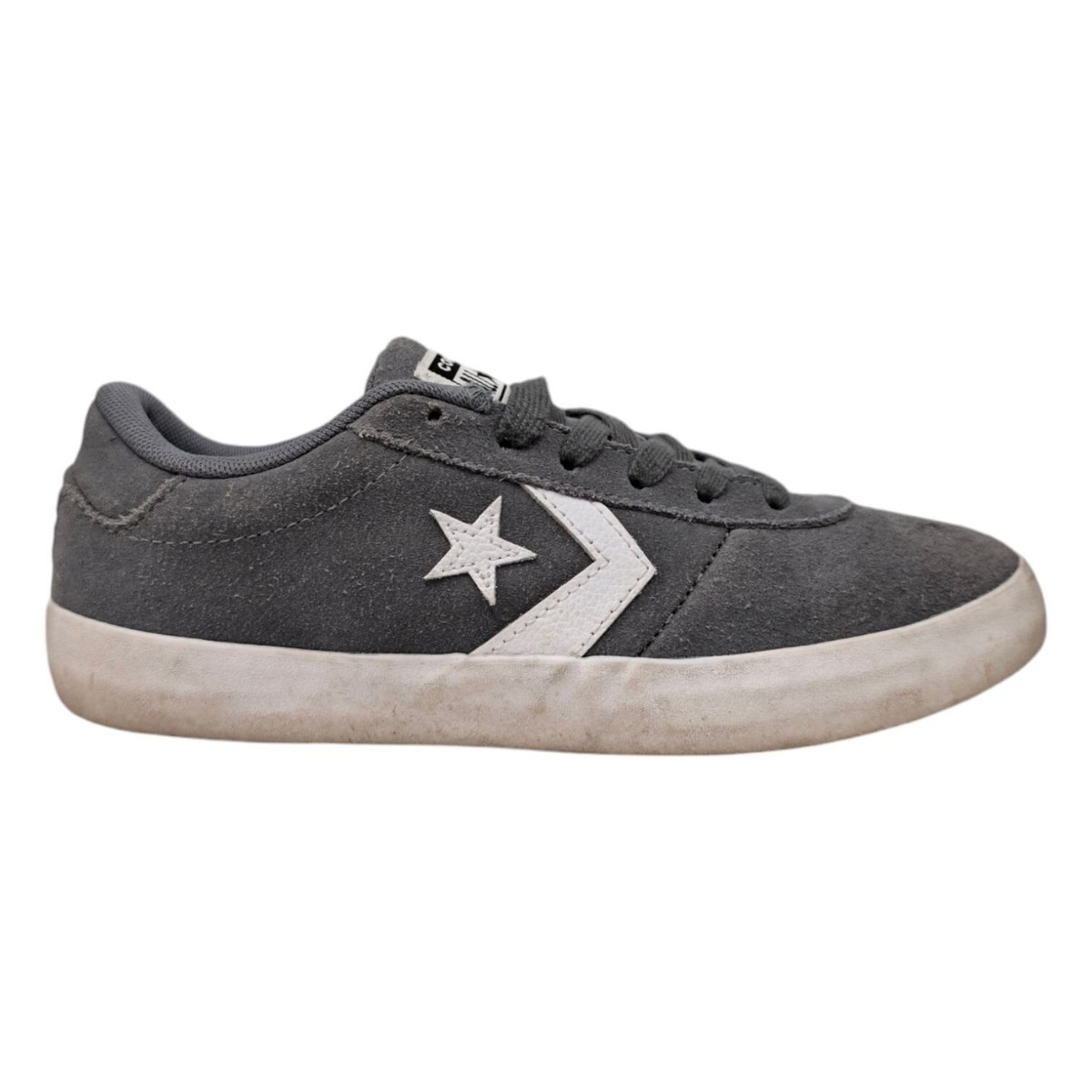 Converse Point Star Ox Sneaker Womens Cool Grey Suede 562608C Shoes Size
