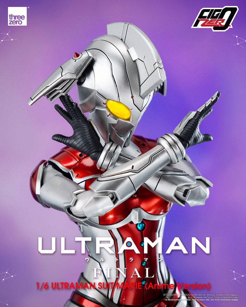 フィグゼロULTRAMAN SUIT MARIE (Anime Version) Threezero 1/6 FigZero Ultraman Suit Marie Anime Version