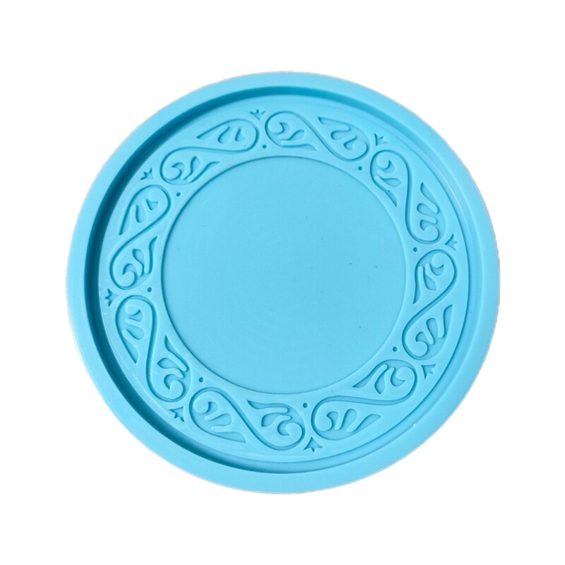 Retro Flower Silicone Mold for DIY Resin Coasters and Cup Mats