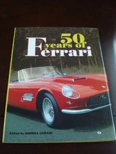 50 Years of Ferrari Hard Cover w/ Colorful Photos and Reference Guidelines NOS 