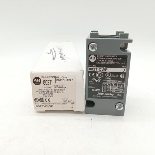 Allen-Bradley 802T-CWP Oiltight Limit Switch -MISSING WHISKER - 第 1/4 張圖片