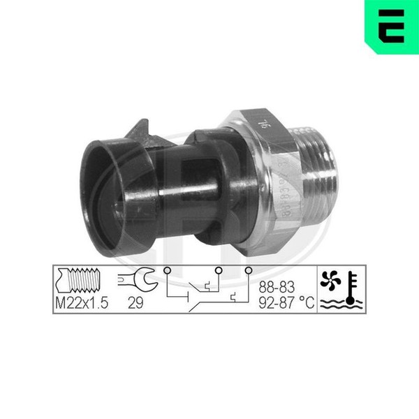 ERA 330279 Temperaturschalter, KüHlerlüFter FüR CitroËN Passend FüR Fiat-image