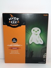 Hyde And EEK 12 Green Black lit Flickering LED Ghost Halloween Decor