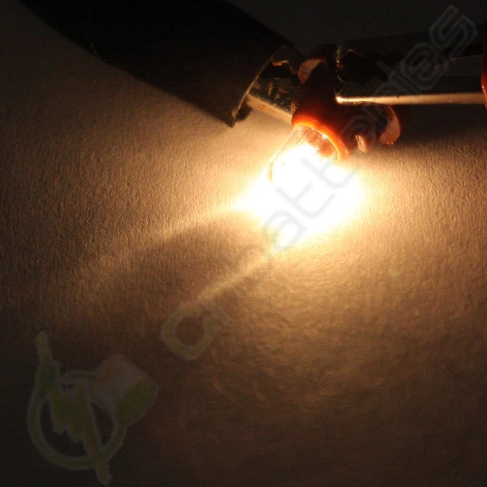 4Pcs Warm White T4.2/T4 Neo Wedge10MM A/C Heater Climate Control Base Light Bulb - Image 2 of 4