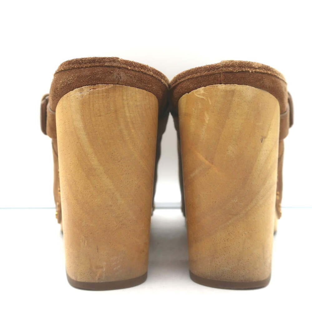 Veronica Beard Dacey Platform Clogs Brown Suede S… - image 13