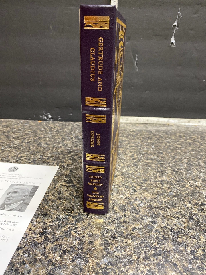 Franklin Library Signed First Edition John Updike’s Gertrude & Claudius (DCB17) - Image 3 of 4