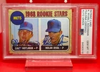 Nolan Ryan Jerry Koosman Auto 1968 Topps Rookie Reprint Card 177 Auto 10 PSA/DNA