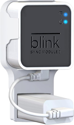 Kidjoyo Wall Mount for Blink Sync Module 2 with Short Cable - save Space - No Me