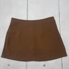 MUSERA Skirt Womens Small Brown Mini A Line Polyester New With Tags High Waist
