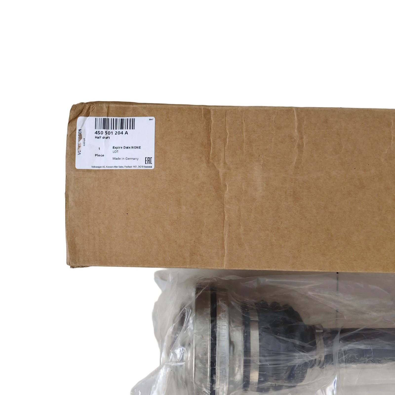 Audi R8 2015-2021 Rear Right Driveshaft P/N 4S0501204A