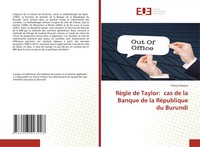 Thierry Kwizera | RèGle De Taylor: Cas De La Banque De La RéPublique Du Burundi