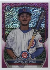 2023 Bowman Chrome Prospects Fuchsia Shimmer Refractor Ludwing Espinoza 1k9t