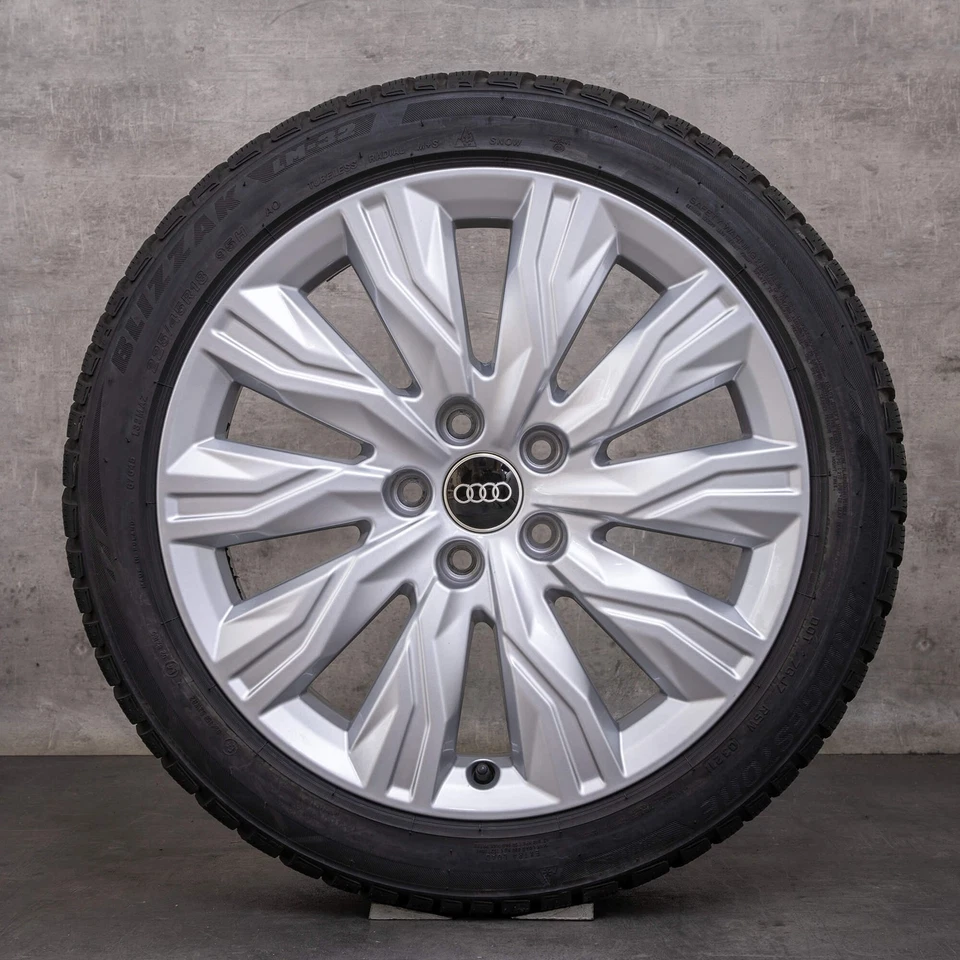 Audi A4 S4 B9 8W Gravis Winterräder 18 Zoll Felgen 8W0071498 silber glanz - Bild 4 von 4