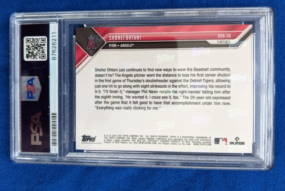 PSA 10 Shohei Ohtani 2023 Topps Now Road To Opening Day Bonus Card #ODB-26 - Image 2 of 3
