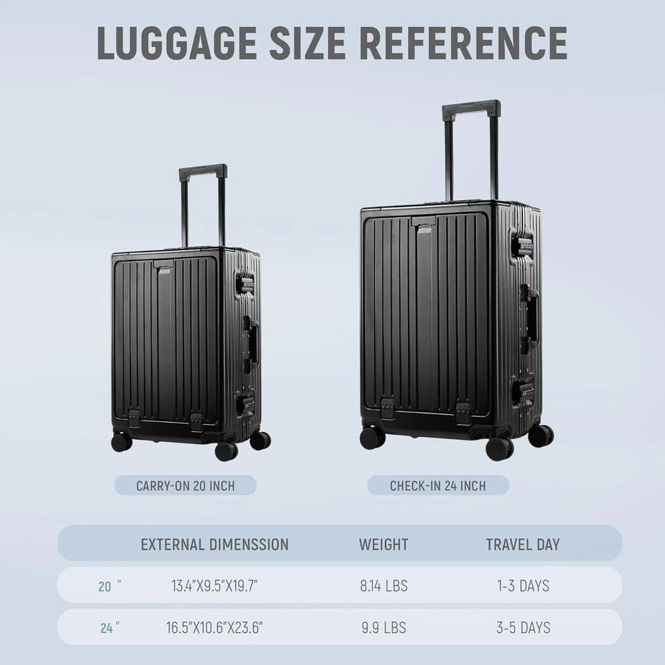 Carry On Luggage Noble TSA Airline Approved Suitcase Carry-on (20 Inch) - Image 3 of 4