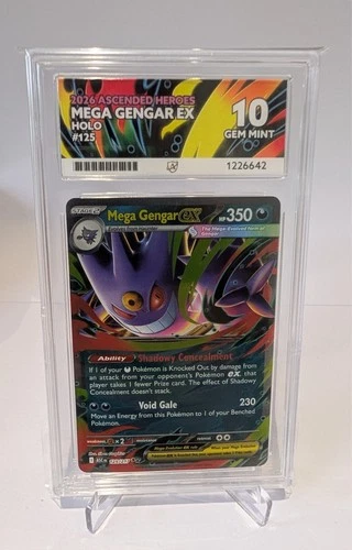 Mega Gengar ex 125/217 ACE 10 PERFECT SUBGRADES 10/10/10/10 Pokemon Card