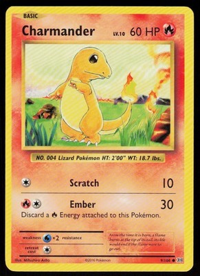 Charmander 9/108 Common Evolutions Pokemon Lightly Played