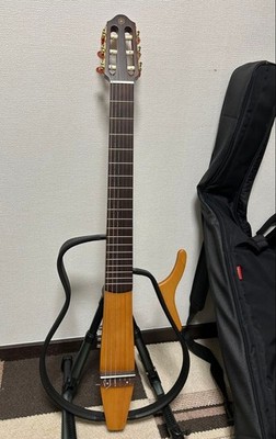 Yamaha SLG-100N Silent Guitar Nylon String Classical w/ case Tested Japan 100V