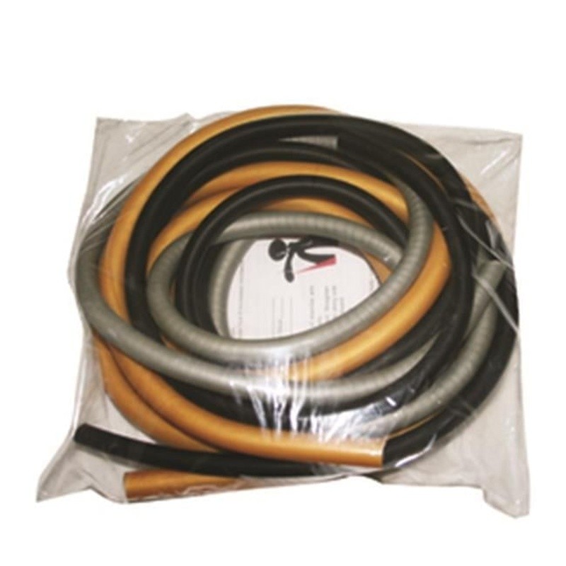 Latex Free Resistance Exercise Tubing Pack W/ Instruction Ch