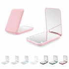 Compact Mirror, 1X/3X Magnification LED Pocket Mirror with Nternal BIattery, ...