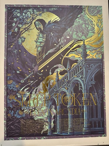 Sleep Token 2025 FOIL Even In Arcadia Tour Poster by Kasia Jasmina-Detroit - Picture 10 of 11