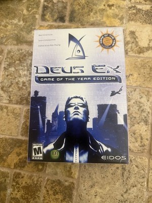 Deus Ex (PC, 2000) Small Box Game Of The Year Factory Sealed RARE Ion Storm