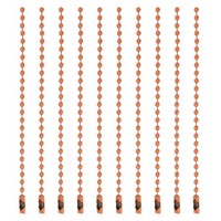 Kugelperlenkette, Perlenketten Zur Schmuckherstellung, 10 StüCk (Orange)