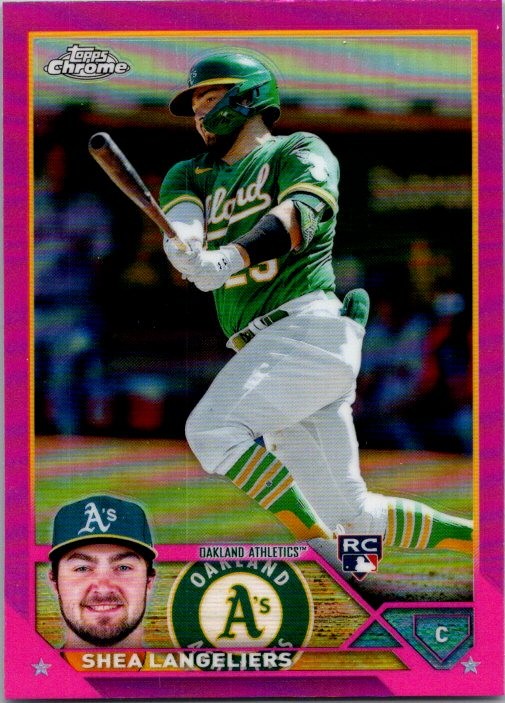 2023 Topps Chrome #175 Shea Langeliers Pink Refractors