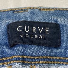 Curve Appeal Women's Light Blue Denim Jeans with Pockets, Light Wash, Solid