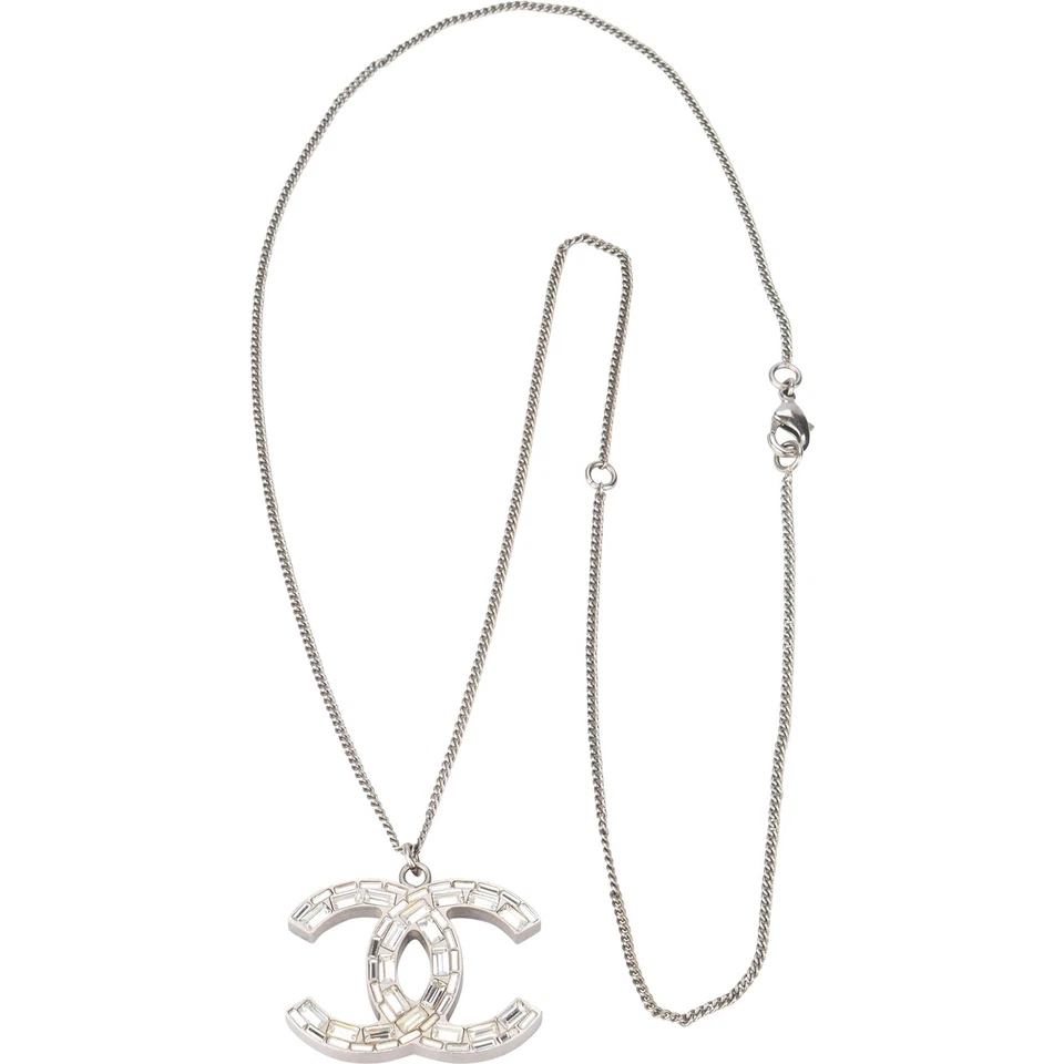 Chanel Baguette Crystal CC Necklace Coco CC Tasche Chain Collier Kette