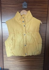 Brand New H&M Yellow Cropped Gilet